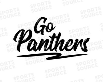 Panthers SVG, Go Panthers, Baseball, Koszykówka, Piłka nożna, Logo drużyny, Pliki sylwetkowe, Pliki SVG, Pliki Cricut, Pliki do cięcia, PNG Clipart