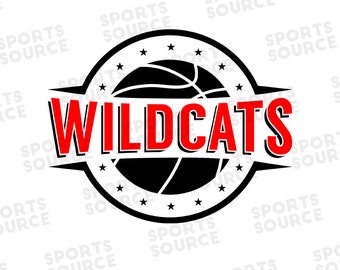 Wildcats SVG, Koszykówka SVG, Grafika koszykówki Wildcats, Sport, Logo, Clipart, Pliki SVG, Pliki sylwetki, Pliki Cricut, Pliki do cięcia