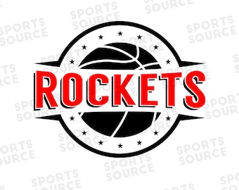Rockets SVG, Basketball SVG, Rockets Basketball Graphic, Sports, Logo, Clipart, SVG Files, Silhouette Files, Cricut Files, Cutting Files
