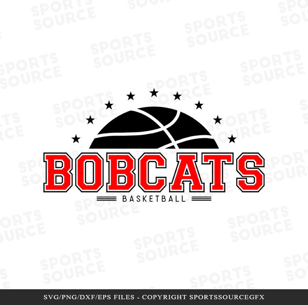 Bobcats SVG, Basketball SVG, Bobcats Basketball Graphic, Clipart, SVG