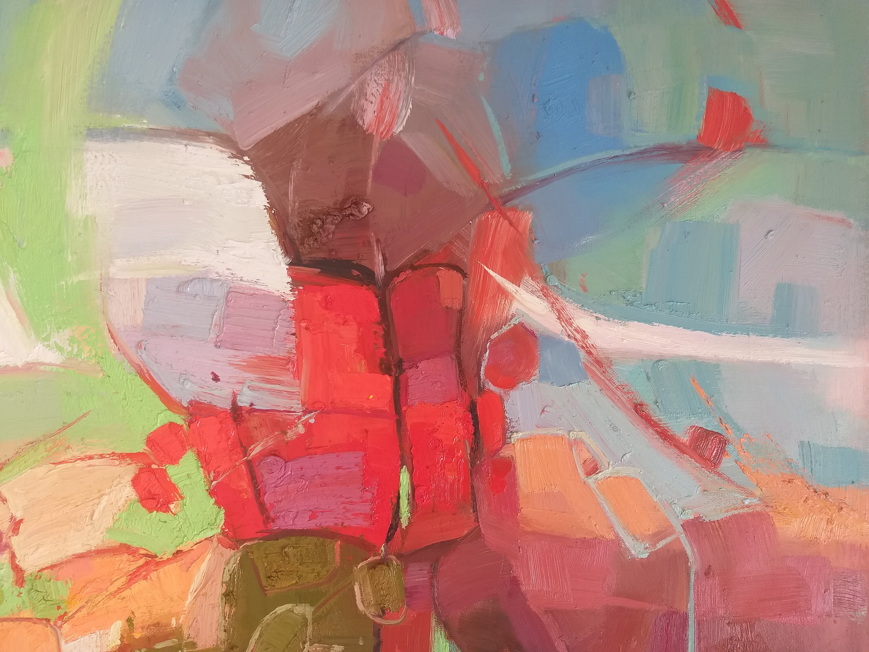 Abstract Oil on Canvas, Decorative Painting, Modern Oil Painting, Wall