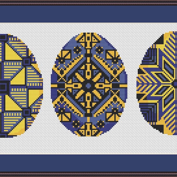 Pysanky cross stitch pattern/Ukrainian Easter Eggs/Pisanki cross stitch pattern/home decor/cross-stitch pattern/eggs cross stitch pattern