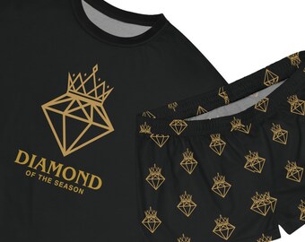 Conjunto de pijama curto feminino Diamond of the Season, tendência da moda fofa, novidade, presente para adolescentes, pijamas Glamour Girl, inspirados em Bridgerton, roupa de dormir