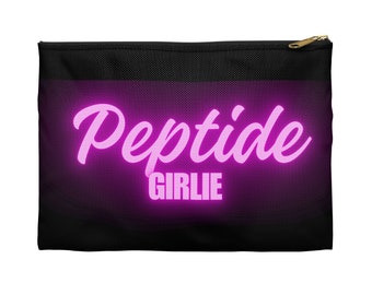 Bolsa de maquiagem Peptide Girlie Semaglutide GLP1 Weight Watchers Presente para ela Bolsa de viagem Estojo para lápis