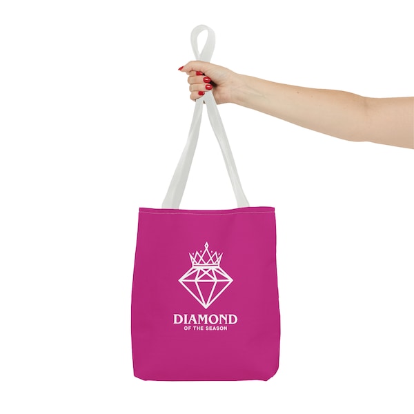 Diamond of the Season Carry All Reusable Durable Pink Tote Bag Shopper Reader Debutante Teen Bridgerton Inspired Birthday Graduation Gift