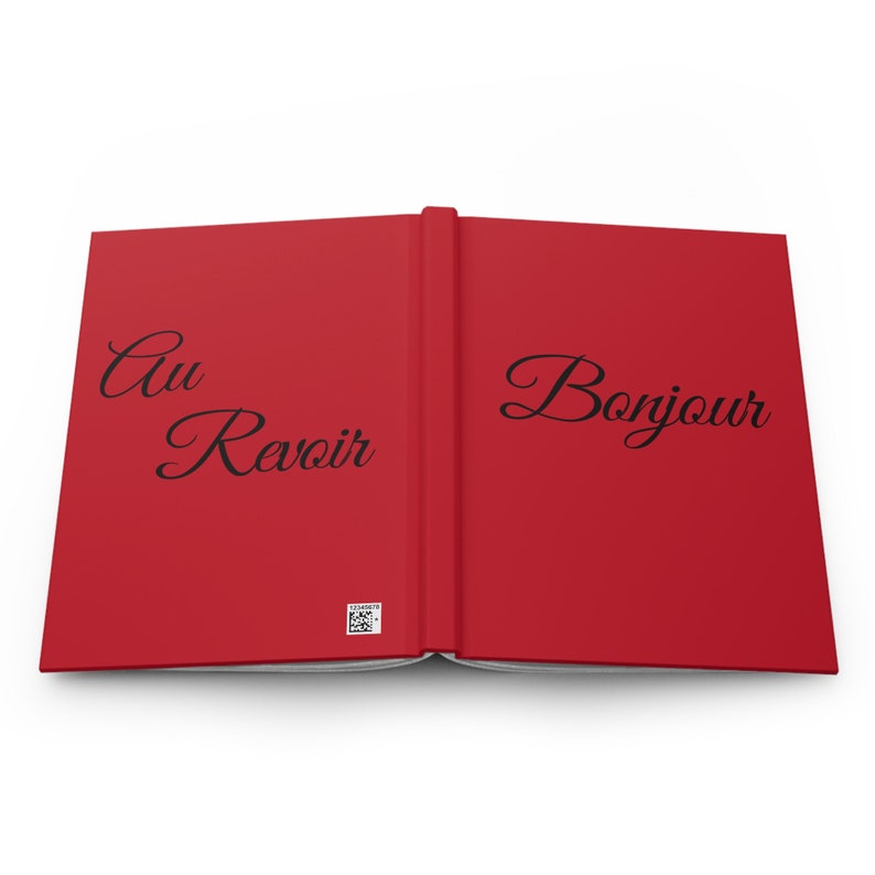 Bonjour Script Gratitude Journal Bonjour Au Revoir Classic French Girl Chic Gift ...