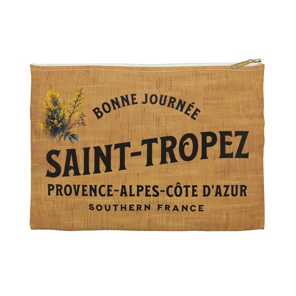 Accessoire Saint Tropez Pochette de voyage Cadeau tendance nouveauté pour elle Trousse de maquillage Cadeau pour femme French Beach Chic St Tropez