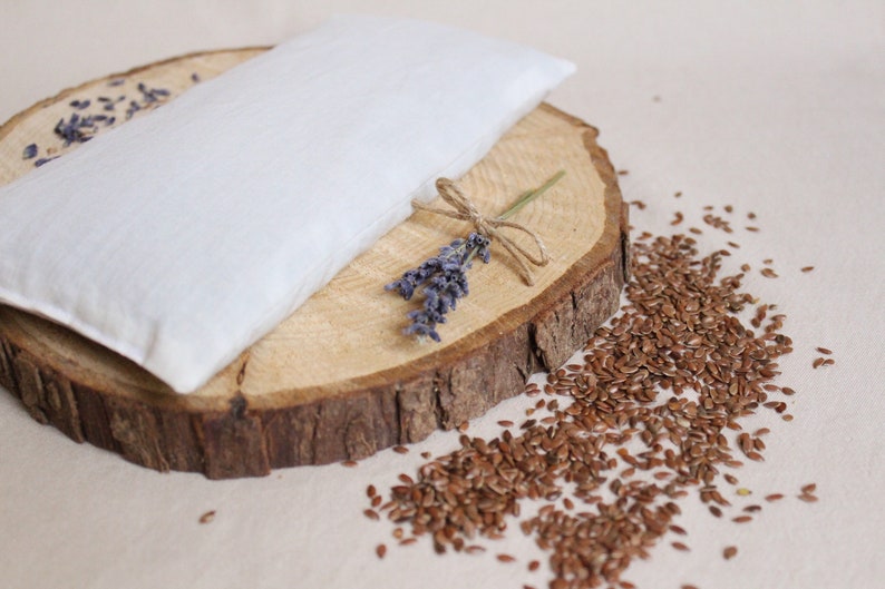 Lavender Eye Pillow Organic Flax Seed and Lavender Yoga Etsy UK