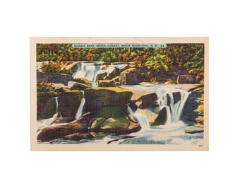 Vintage Postcard, White Mountains, New Hampshire, Diana's Bath, North Conway