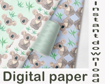 Gift Wrapping Paper Sheets Wombat Kangaroo /& Koala Wrapping Paper FSC Certified Wrapping Paper
