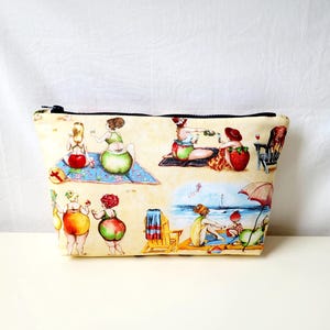 Kulturbeutel Kosmetiktasche Fruit Ladies mit Innenfutter aus beschichteter Baumwolle. Versandfertig.
