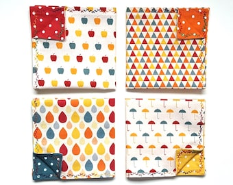 4 Stofftaschentücher aus 100% Baumwolle zweilagig.Versandfertig.