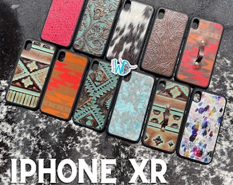 iPhone XR Lightweight Cases with GENUINE Leather or Cowhide Backing