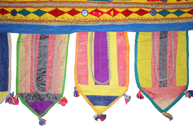 ANTIQUE Indian Gujarati Kutch Rabari Hand Embroidery Wall Decor Very