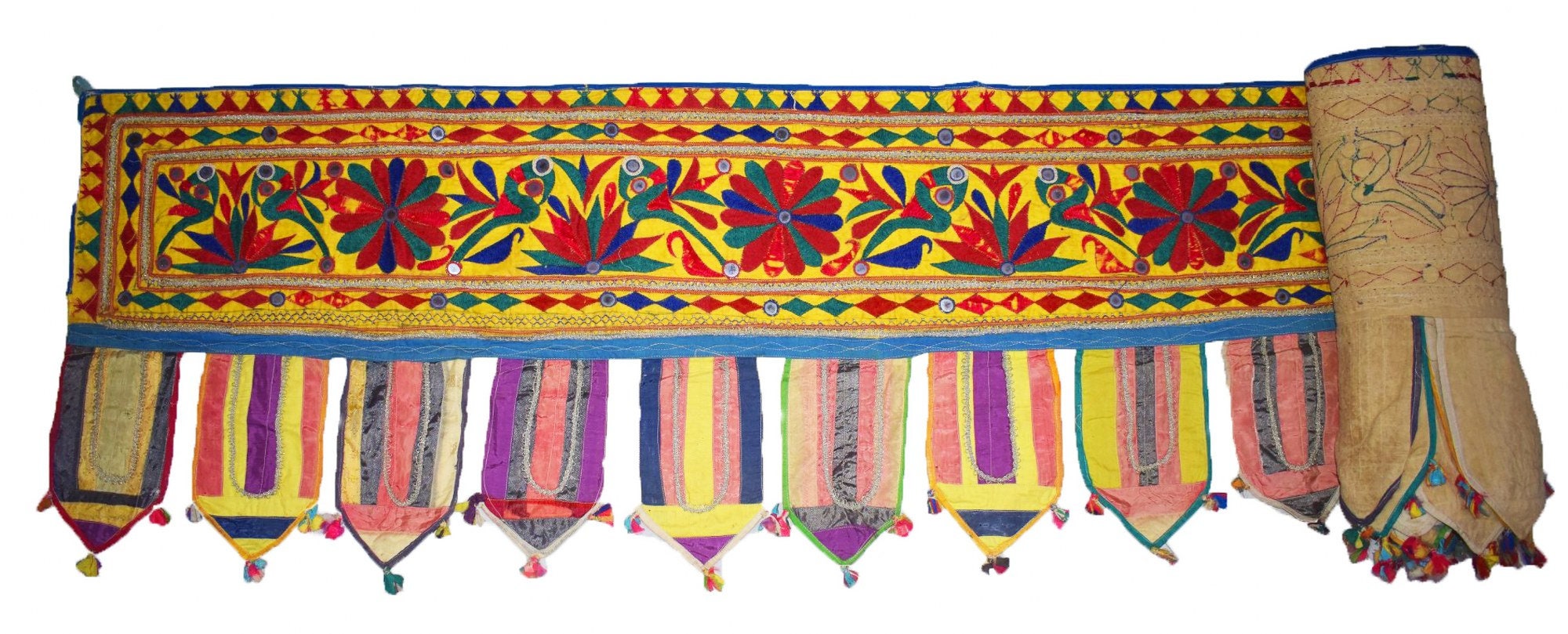 ANTIQUE Indian Gujarati Kutch Rabari Hand Embroidery Wall Etsy UK