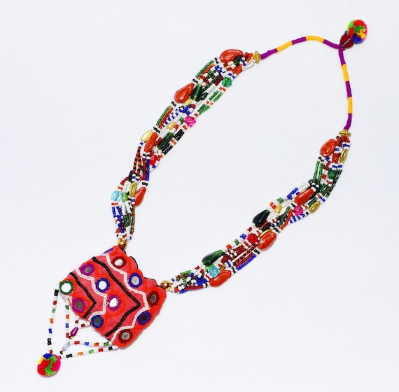 Vintage Gujarat Rabari Banjara Handmade Necklace … - image 1