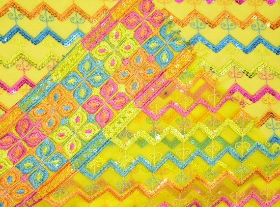 Antique Indian Beaded Embroidery Work Vintage Wee… - image 7