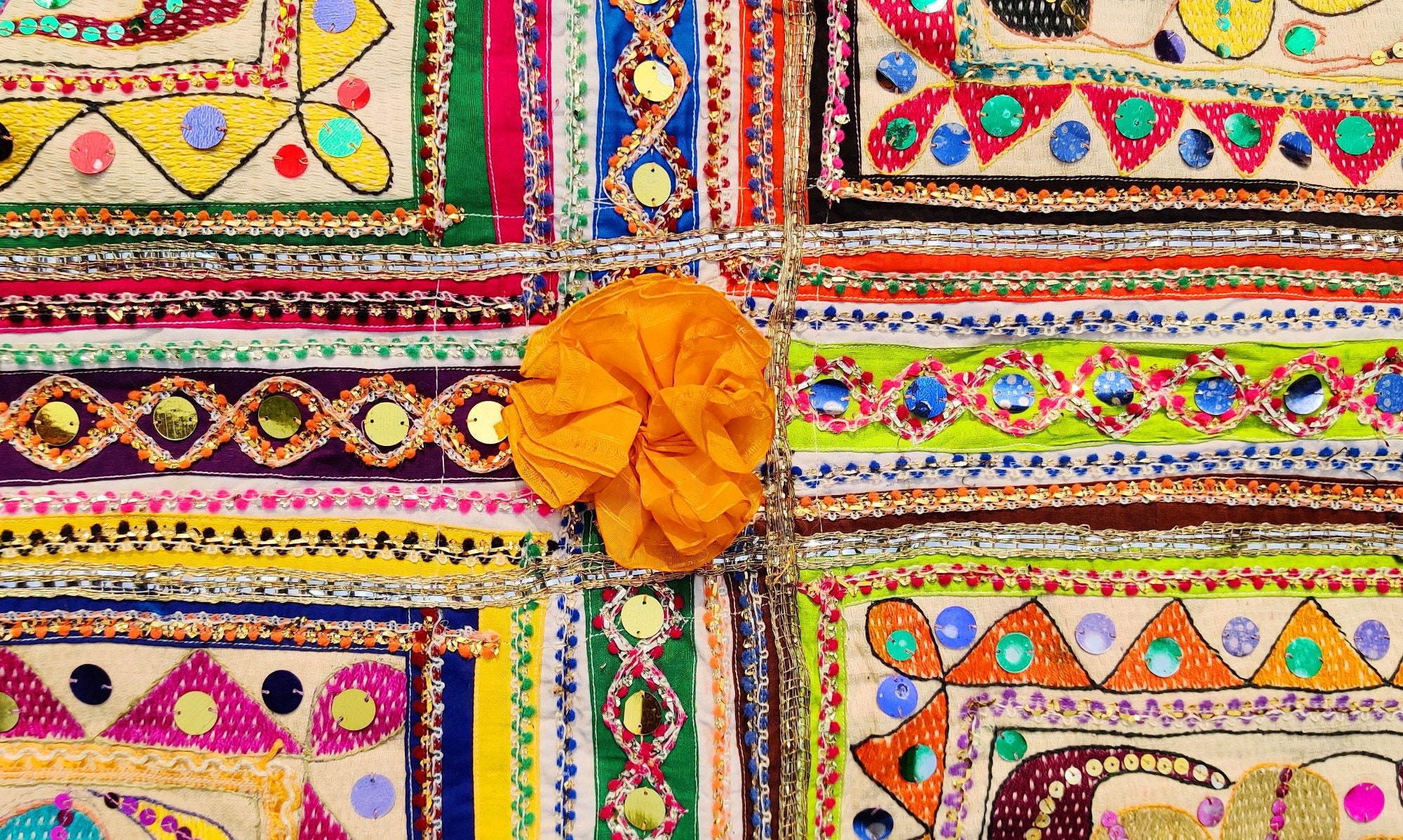 Antique Gujarati Kutchi Rabari Hand Embroidery Work Wall Decor - Etsy