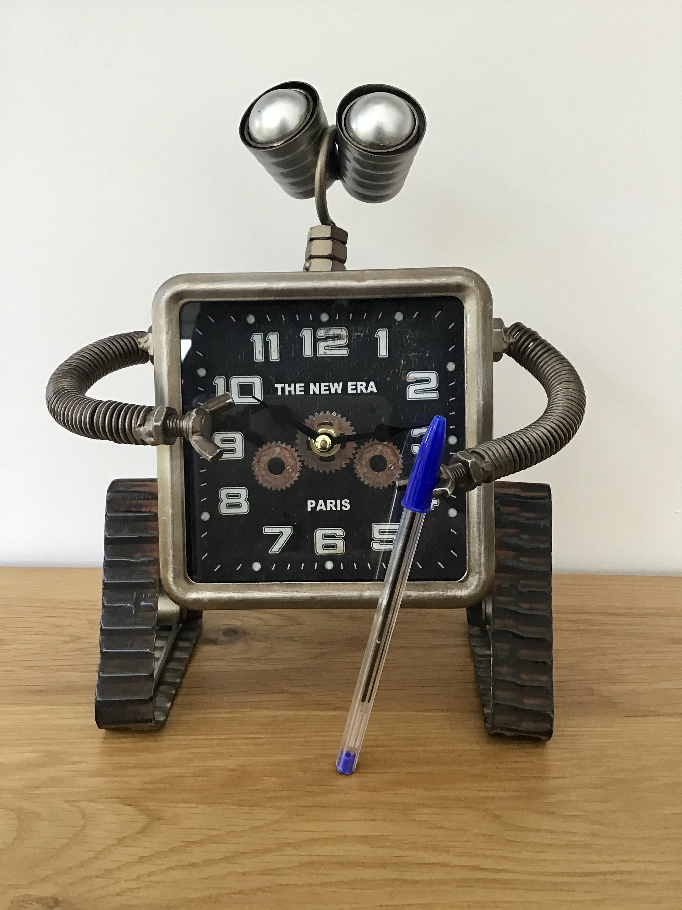 Robot Clock. Big Robot Clock. Steampunk Industrial Style Etsy