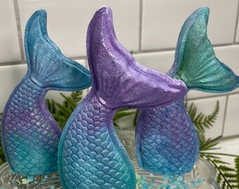 Mermaid Tail Bath Bomb | Large Bath Bombs | Bath Fizz | Gift | Gift For Her | Gift for Kids