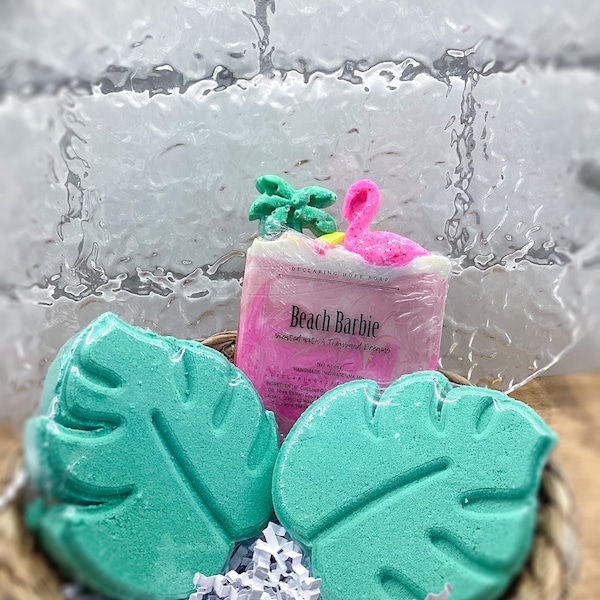 Beach Barbie Bath Bomb | Tropical Candy Scent | Bath Bomb | Bath Fizz | Gift | Gift For Her | Gift for Him | Gift for Kids