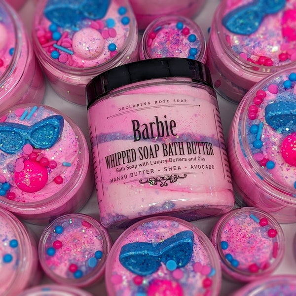 Barbie Girl | Whipped Soap Bath Butter | Moisturizing | Fruity Tropical Scent | Gift