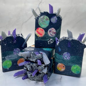 Rock My Galaxy | Artisan Soap Bar | Space Theme | Luxury Butters and Oils | Gift for Her | Gift for Kids