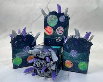 Rock My Galaxy | Artisan Soap Bar | Space Theme | Luxury Butters and Oils | Gift for Her | Gift for Kids