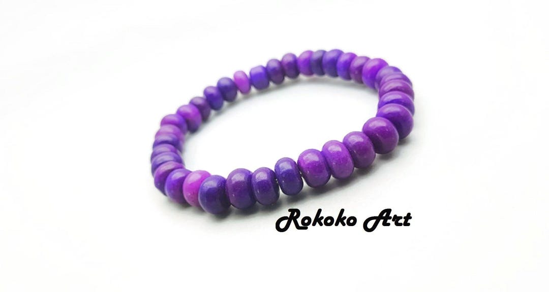 Per Braccialetti Perline Viola Perlate Rotonde Acriliche Con Foro Grande 11x9 Perle Per Collane Fai Da Te - Foto 2