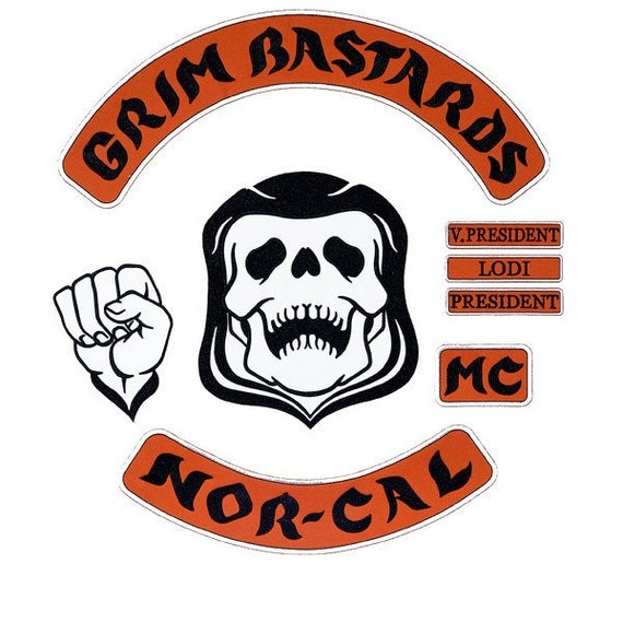 Grim Bastards Patches Set RARE Etsy