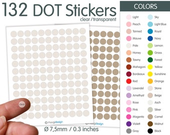 Adheso 6mm 1/4 Inch Colour Coding Dot Stickers. 476 Dots. 12 Colours, Wall  Planner, Colour Coding, Diary, Filofax 0.6cm Sticky Dots 