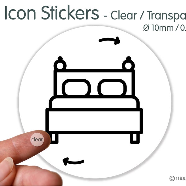 Icon Stickers Change bed linen bed sheets