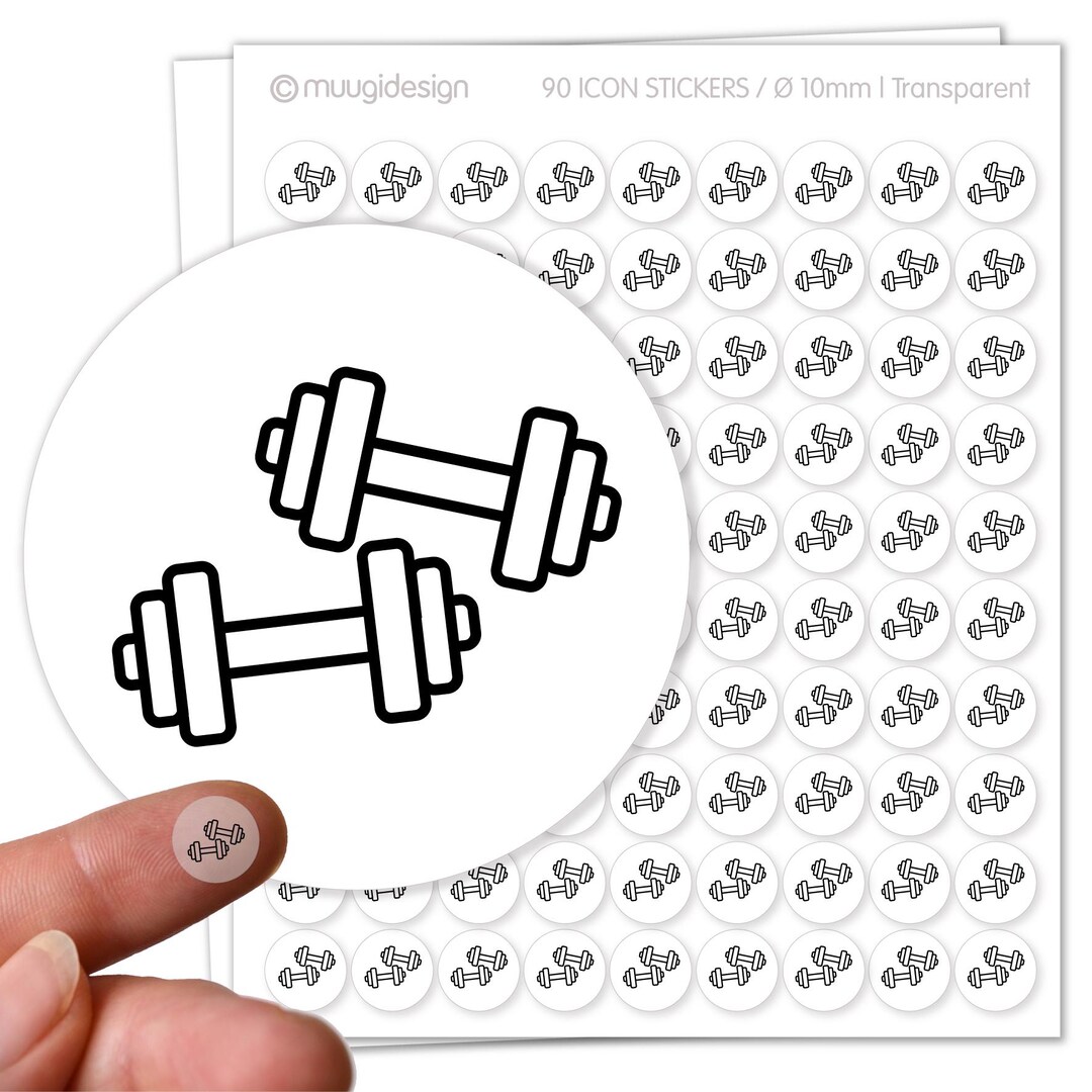 Check Strength Sticker 90 Stickers Dumbbell Training, Weight Lifting, Strength Training, Body ...