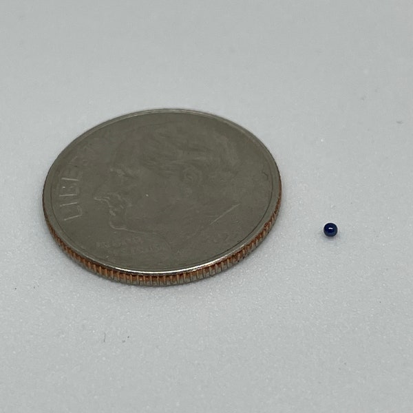 Blue Sapphire Ball 1mm, Sphere, Corundum, Bearing, Synthetic, Polished Synthetic Lab Created Gem