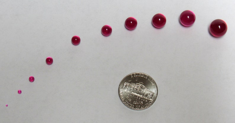 Ruby Ball 1mm-10mm, 12mm, 16mm Sphere, Corundum, Bearing, Lens, Synthetic, Dab, Banger, Vapor, Polished Synthetic Lab Created Gem image 3