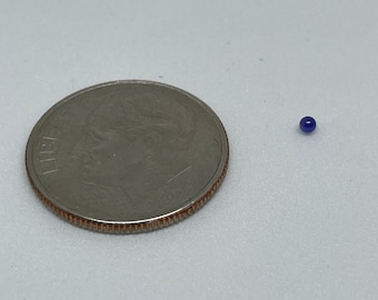 Blue Sapphire Ball 1.5mm, Sphere, Corundum, Bearing, Synthetic, Polished Synthetic Lab Created Gem