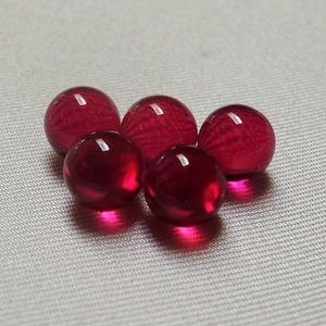 Ruby Ball 1mm-10mm, 12mm, 16mm Sphere, Corundum, Bearing, Lens, Synthetic, Dab, Banger, Vapor, Polished Synthetic Lab Created Gem image 1