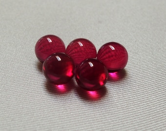 Ruby Ball 1mm-10mm, 12mm, 16mm Sphere, Corundum, Bearing, Lens, Synthetic, Dab, Banger, Vapor, Polished Synthetic Lab Created Gem