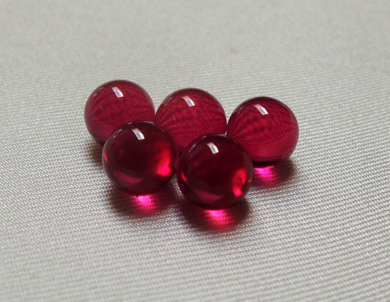 Ruby Ball 1mm-10mm, 12mm, 16mm Sphere, Corundum, Bearing, Lens, Synthetic, Dab, Banger, Vapor, Polished Synthetic Lab Created Gem image 1