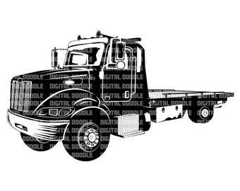 Free Free 294 Silhouette Tow Truck Svg SVG PNG EPS DXF File