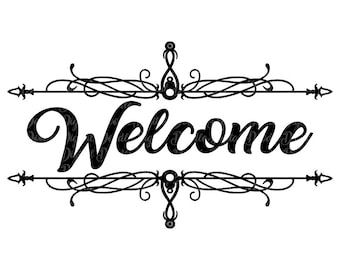 Welcome SVG Clip Art Vector Digital Download for Personal Use