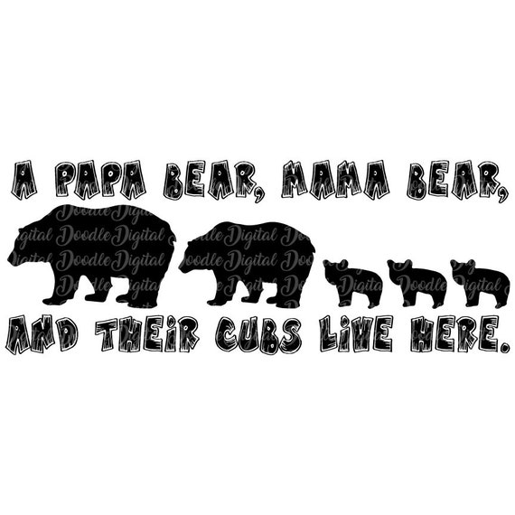 Free Free Mama Papa Bear Svg 727 SVG PNG EPS DXF File