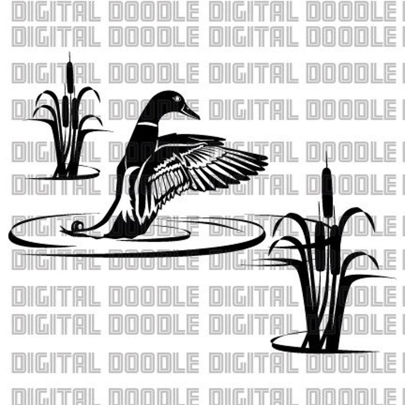 Mallard Duck Svg Dxf Png and Eps Digital Download Personal Use Etsy