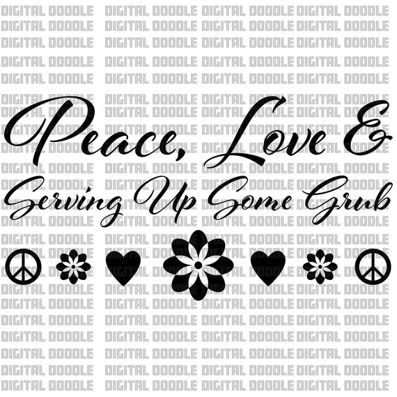 Download Peace And Love Svg Bundle Clip Art Vector Digital Download Etsy PSD Mockup Templates