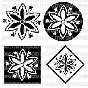 Flor holandesa svg eps png dxf Uso personal