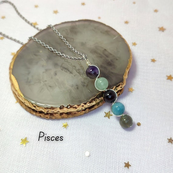 Pisces crystal best sale necklace