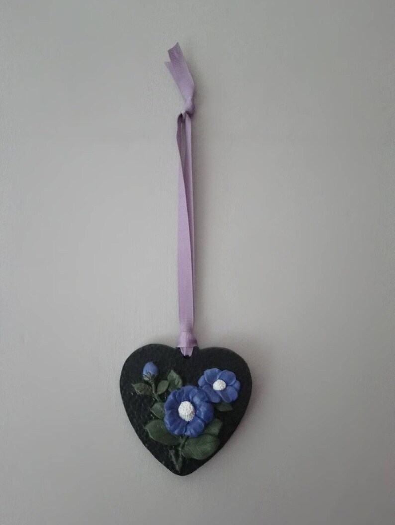 Hanging Heart With Flowers Victorian Gothic Home Decor Wall Hanging For Bedroom Or Living Room Custom Wedding Gift Mother S Day Vintage