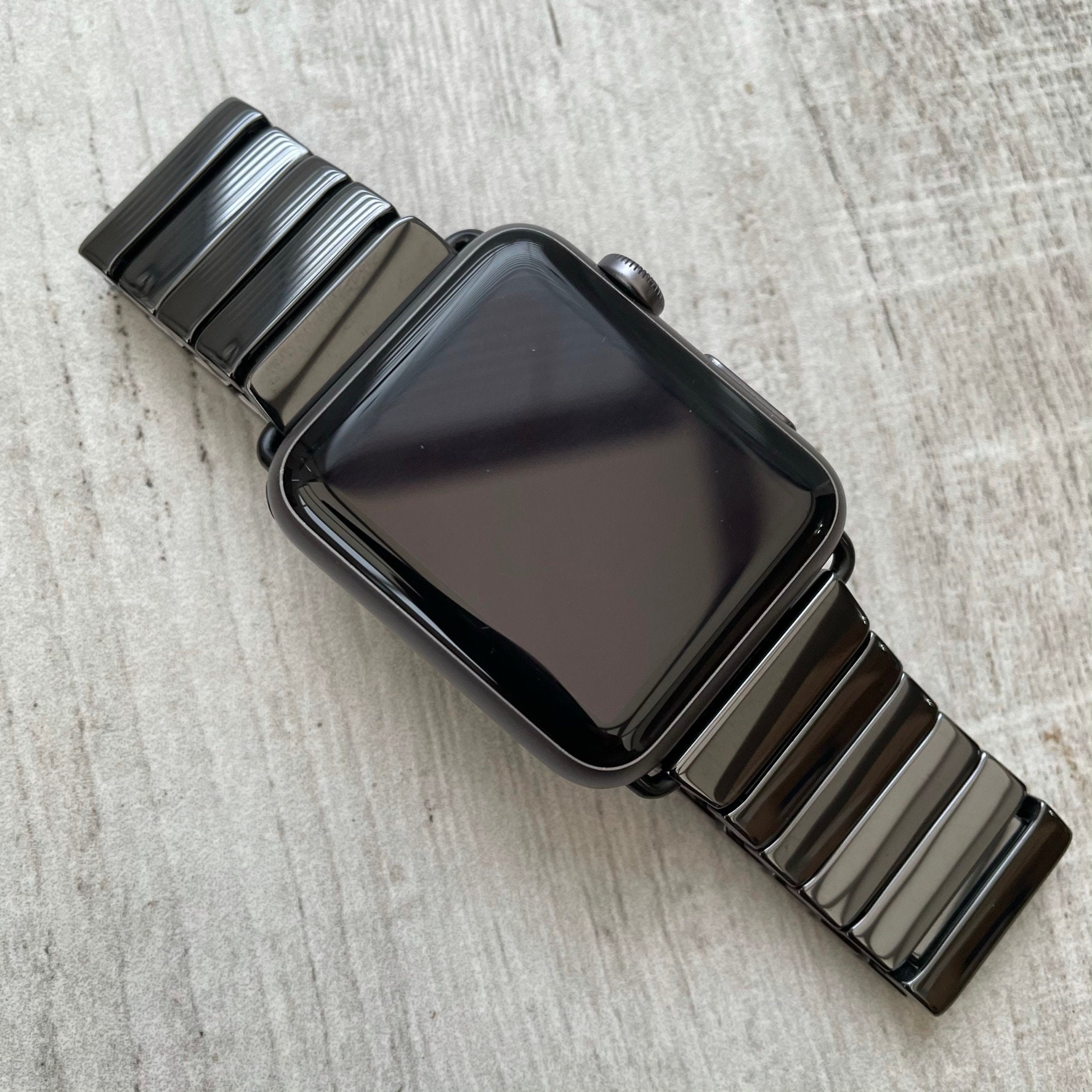 Black Ceramic Apple Watch Band for Apple Watch Series 7 6 5 4 | Etsy UK