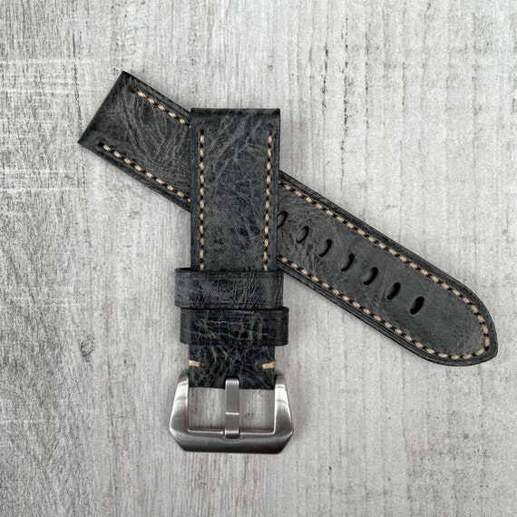 Per Officine Panerai Luminor Marina PAM 24mm Lug spessa handmade