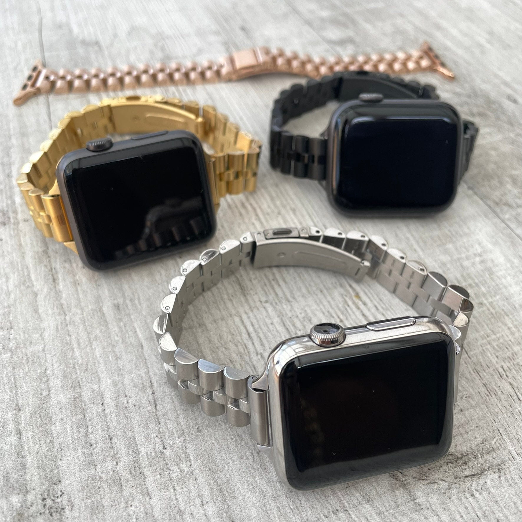 Bracelet Full Metal Apple Watch Ultra 2 49mm, gris foncé